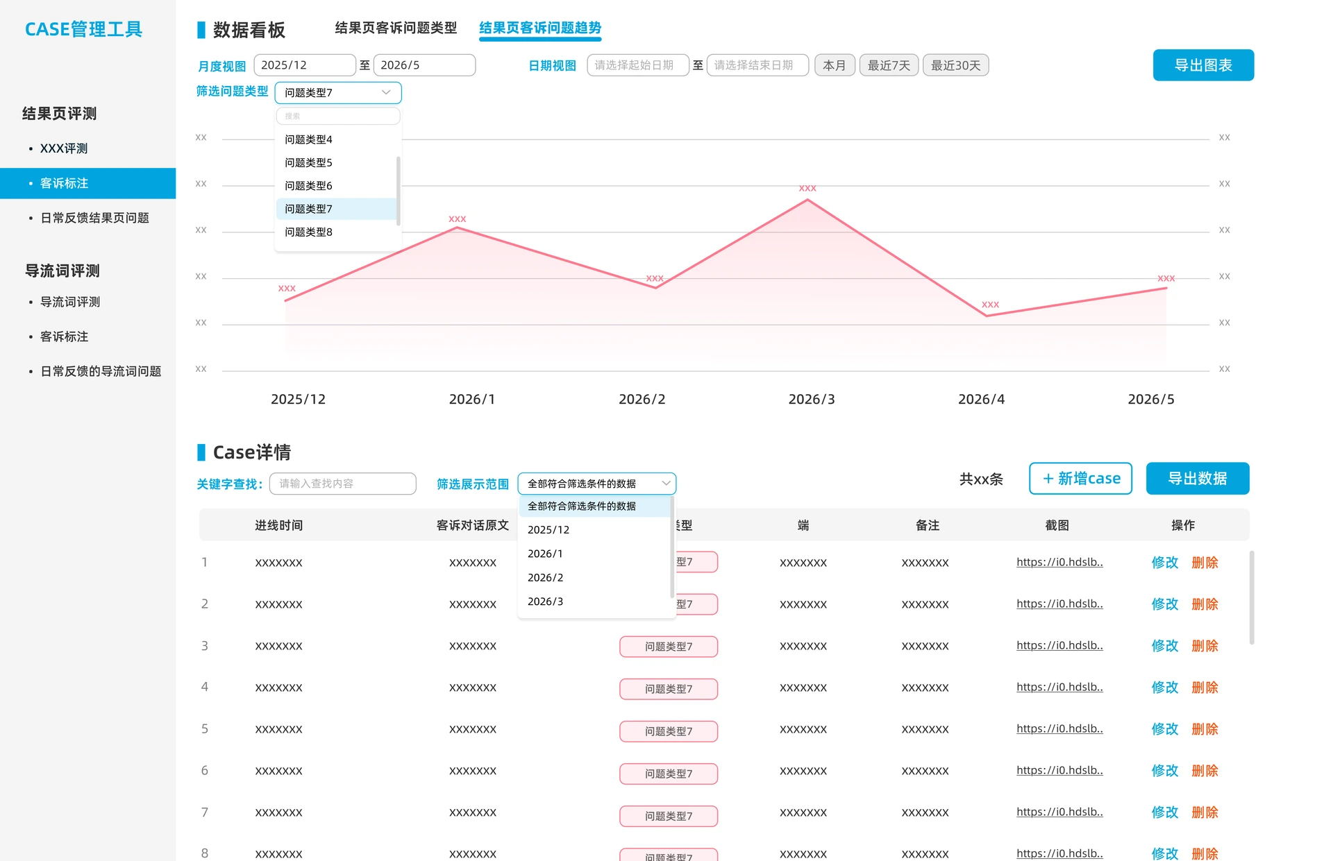 日常反馈结果页原型